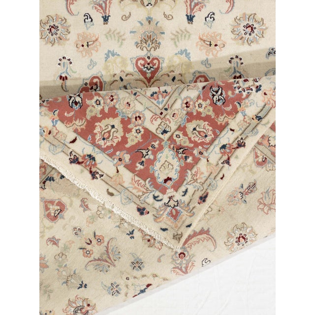 Vintage Hand-Knotted Persian Tabriz Rug 6'8" X 9'10" For Sale - Image 4 of 4