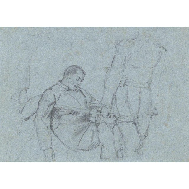 Ernest Crofts RA, Royal Sapper & Miner's Soldier, Crimea, Late 19th Century Drawing For Sale - Image 3 of 5