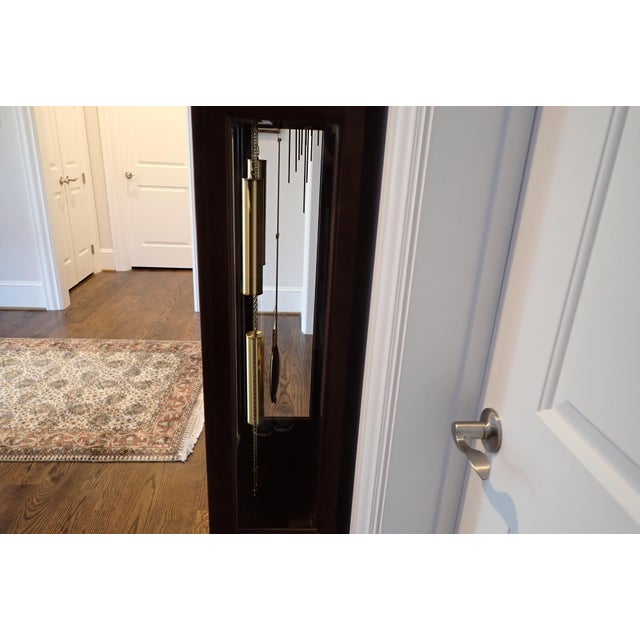 Wood 1970's Howard Miller "Aristocrat" Grandfather Clock For Sale - Image 7 of 12