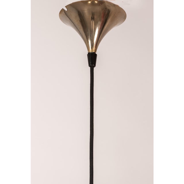 Fog & Mørup Semi-Large Gold Ceiling Lamp by Claus Bonderup & Torsten Thorup for Fog & Mørup, 1970s For Sale - Image 4 of 11
