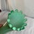 Glass Fostoria Vintage Mid-Century Green Opalescent Ribbed Swung Glass Vase 10” For Sale - Image 7 of 7