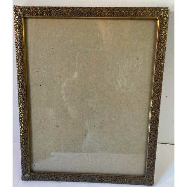 Vintage Metal Brass Frame For Sale In Dallas - Image 6 of 6