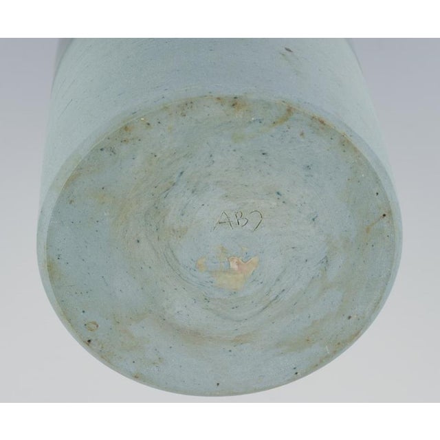 1980s Ceramic Vase in Cylindrical Shape, 1980s For Sale - Image 5 of 7