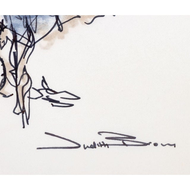 Judith Brown Dancer Sketches Ink and Wash, 2 For Sale - Image 4 of 7