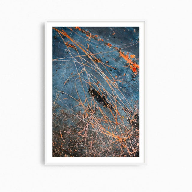 This is a pair of two contemporary industrial art prints from my series of rust photographs, and incorporates a range of...