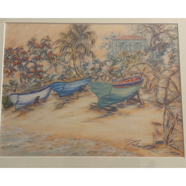 Realism 1990s French Artist Martine Cotten Tropical Signed Prints - Set of 3 For Sale - Image 3 of 10