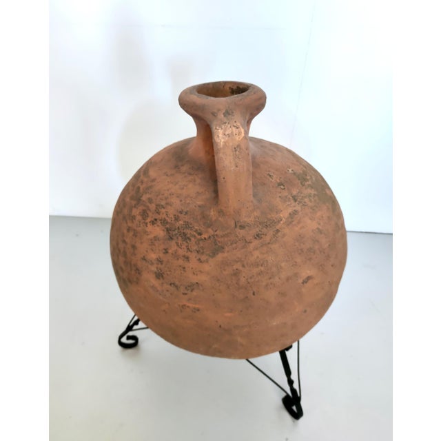 Vintage Hand-Modeled Earthenware Jar, 1950s For Sale - Image 11 of 12