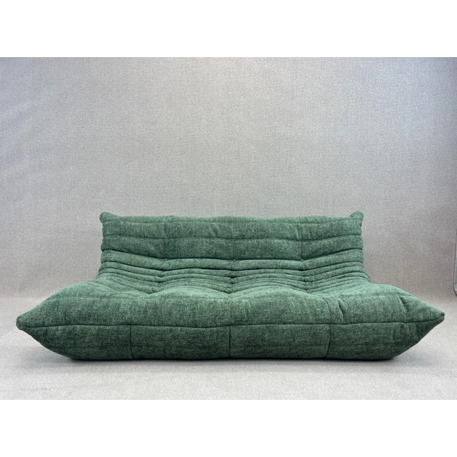 Ligne Roset Green Togo 3-Seater Sofa from Ligne Roset, 2006s For Sale - Image 4 of 18