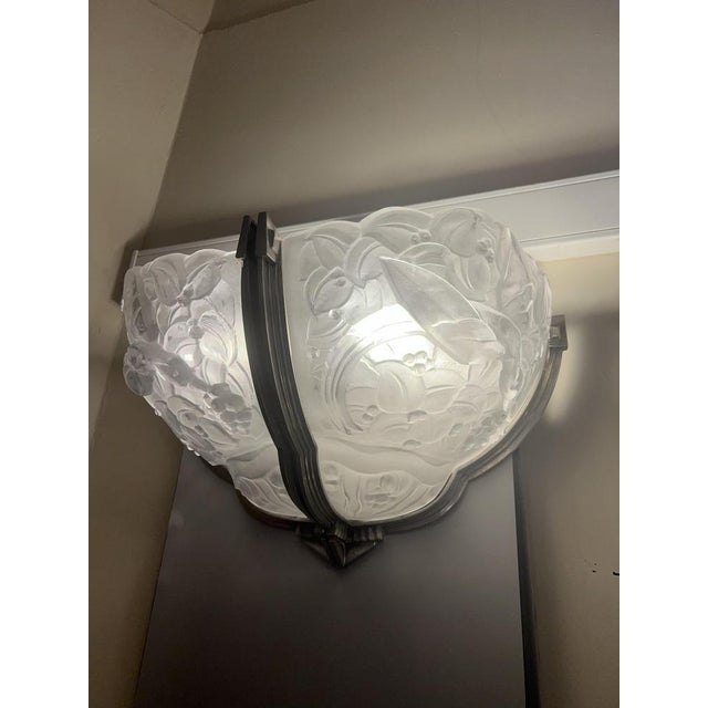 Art Deco Corner Sconces by Genet And Michon, 1930s, Set of 2 For Sale - Image 15 of 17