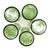 Vintage Green Fern Botanical Highball Glasses – Mid-Century Modern / Tropical - Set of 5 For Sale - Image 11 of 13