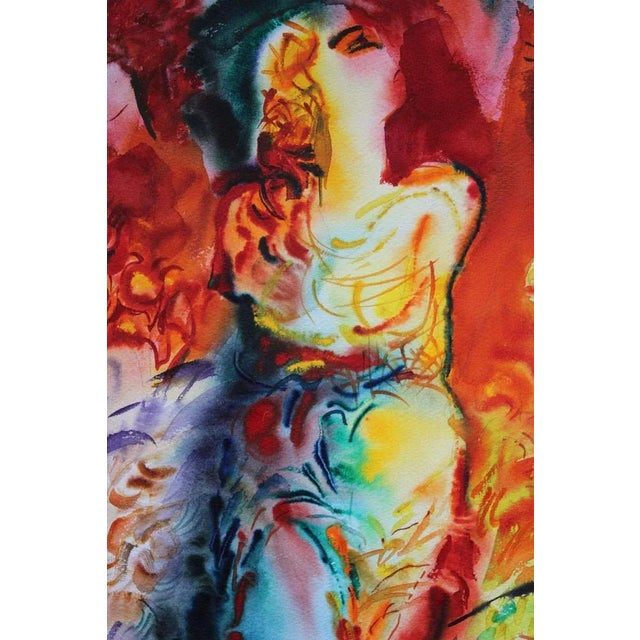 Malda Muizule, Bacchantes, Watercolor on Paper For Sale - Image 6 of 8