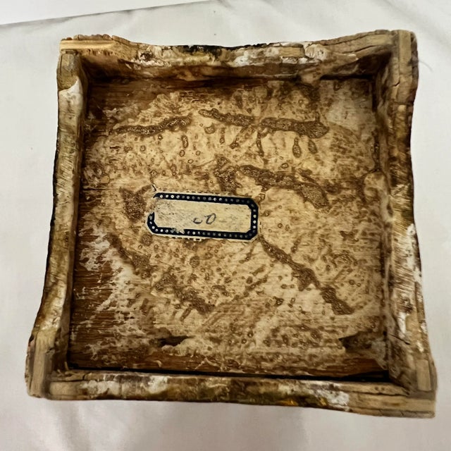 Rare Italian Florentine Turquoise / Gold Brush Pot For Sale - Image 10 of 10