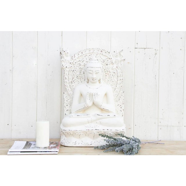 Antique Sandstone Cambodian Buddha For Sale - Image 11 of 12