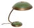 Vintage Bauhaus Enamel and Brass Desk Lamp attributed to Helo Leuchten, 1950 For Sale