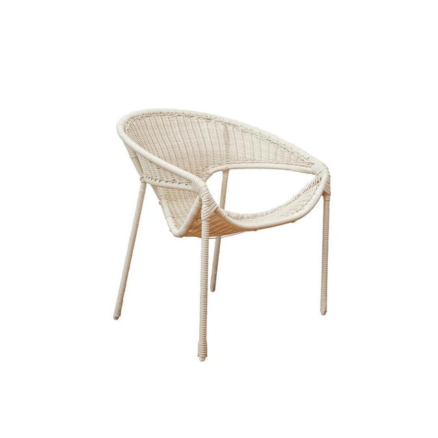 Custom woven dining chair inspired by the classic Miller Fong Chair and updated for outdoor comfort. Available in black,...
