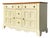 Vintage Painted Wood Sideboard With Paneled Doors For Sale