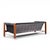 Mid 20th Century Jack Cartwright for Founders Mid Century Rosewood Leather Sling Sofa For Sale - Image 5 of 10