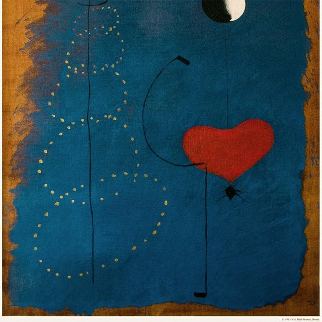 Joan Miró 1993 Joan Miro "Dancer", First Edition German Large Poster For Sale - Image 4 of 8