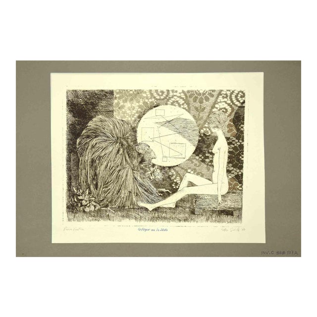 Leo Guida, Interview with the Sibyl, Original Etching, 1970 For Sale