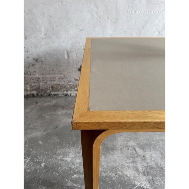 Danish Dining Table in Wood with with Grey Top from Magnus Olesen, 1970s For Sale - Image 4 of 8