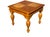 Vintage Broyhill Tuscan Neoclassical End Table – Four-Way Matched Wood Top, Fluted Turned Legs, Italian Provincial Side...
