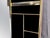 Contemporary Rectangular Brass and Black Murano Glass Wall Mirror from Justfurnituress SRL For Sale - Image 3 of 5