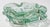 Glass Vintage Murano Style Green Swirl Dish For Sale - Image 7 of 9