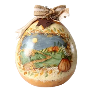 Vintage Kathy Gordon Gourd Art
