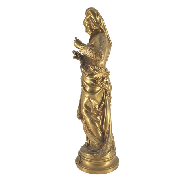 Late 19th Century Chant De La Fileuse (Song of the Spinner) Sculpture ...