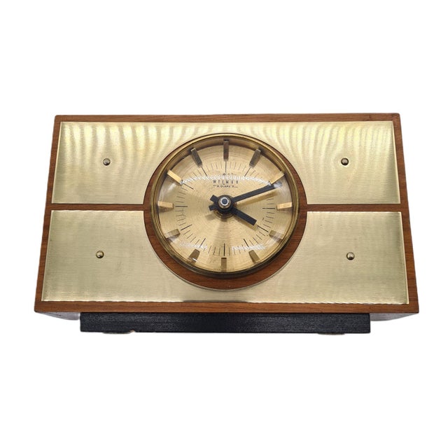 Modernist Table Clock from Weimar Quartz, Germany, 1970s For Sale - Image 14 of 14