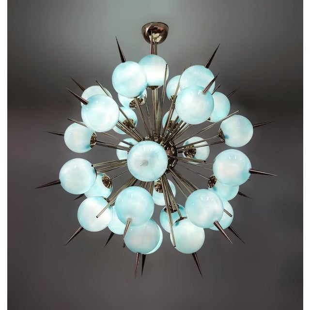 Not Yet Made - Made To Order 21st Century Tiffany Blue Murano Pinocchio Chandelier by Fabio LTD For Sale - Image 5 of 7