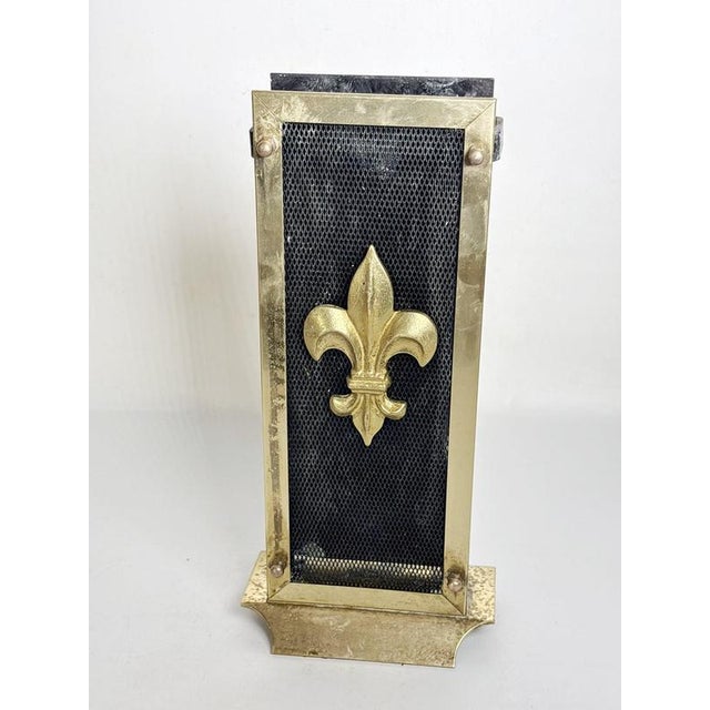 Fireplace Accessory with Fleur-de-Lys Decoration, France, 1950s For Sale - Image 6 of 12