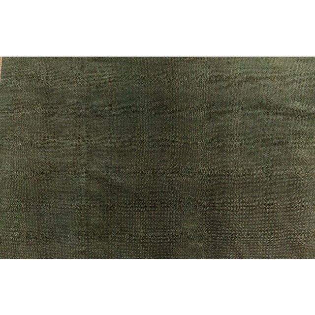 Textile Doris Leslie Blau Antique Arts and Crafts Donegal Green Rug For Sale - Image 7 of 8