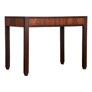 1930s French Art Deco Style Rosewood Veneer Writing Desk For Sale