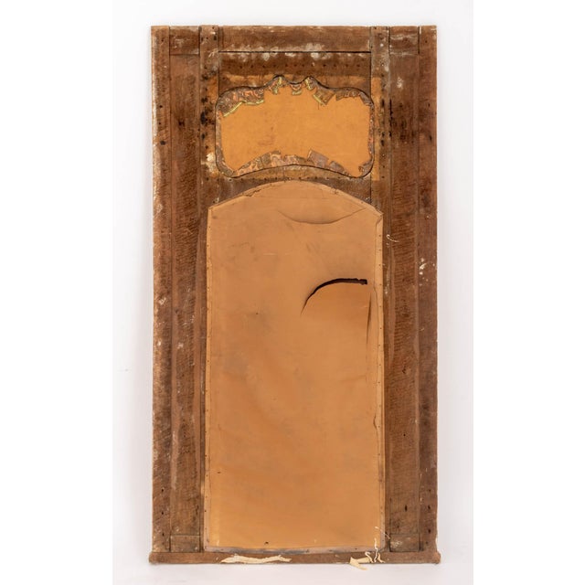 Louis XV Pink & Giltwood Trumeau Mirror, 18th C. For Sale - Image 9 of 9