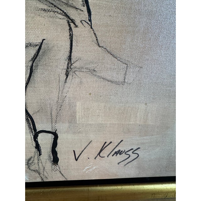 Signed Victor Klauss (German, 20th Century School) Intermission I & Intermission II For Sale In Baltimore - Image 6 of 9