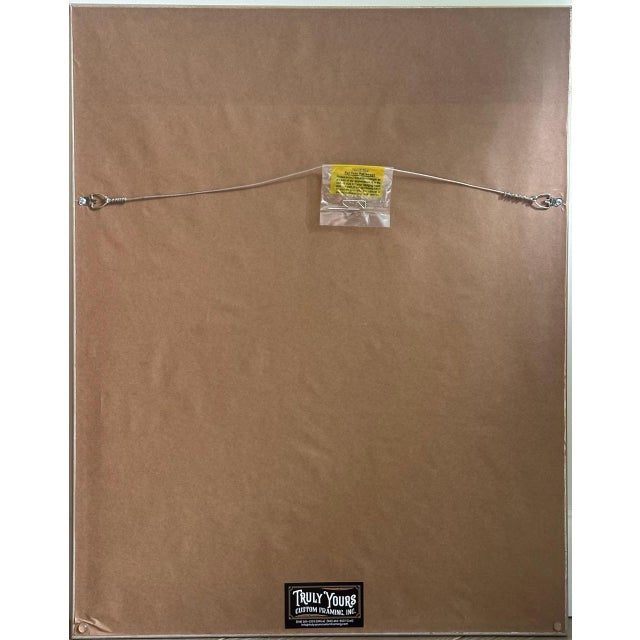 Framed Cross-Stitched Lady With a Horse Needlepoint (titled “Aquarella)” is a cotton canvas created by SEG de Paris,...