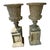 Gray Italian Renaissance Stone Campana Garden Urns, Set of 2 For Sale - Image 8 of 10
