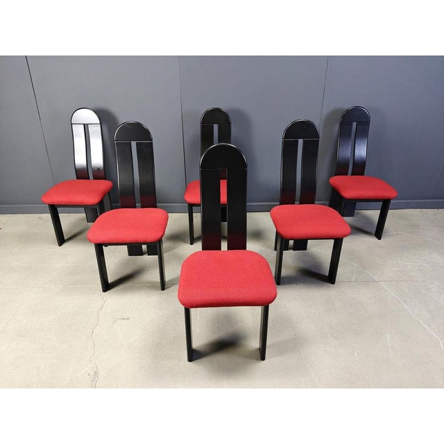Postmodern Dining Chairs, 1980s, Set of 6 For Sale - Image 13 of 16