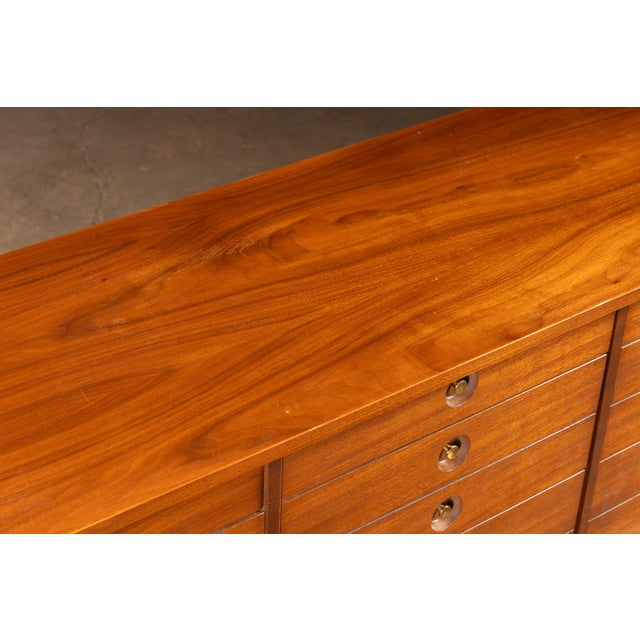 Mid-Century Walnut Dresser by United For Sale In Chicago - Image 6 of 13