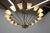 Glass & Brass Chandelier, 1970s For Sale - Image 3 of 10
