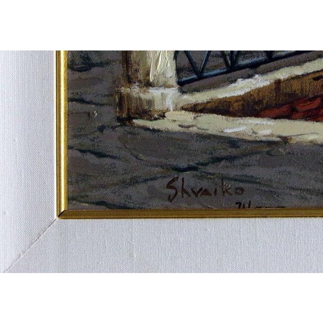 1990s Viktor Shvaiko "Dream of Venice" Hand Signed With Custom Frame For Sale - Image 5 of 5