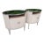 Contemporary Pair of Century Furniture Company Pirouette Bedside Tables With Silver Trim For Sale - Image 3 of 9