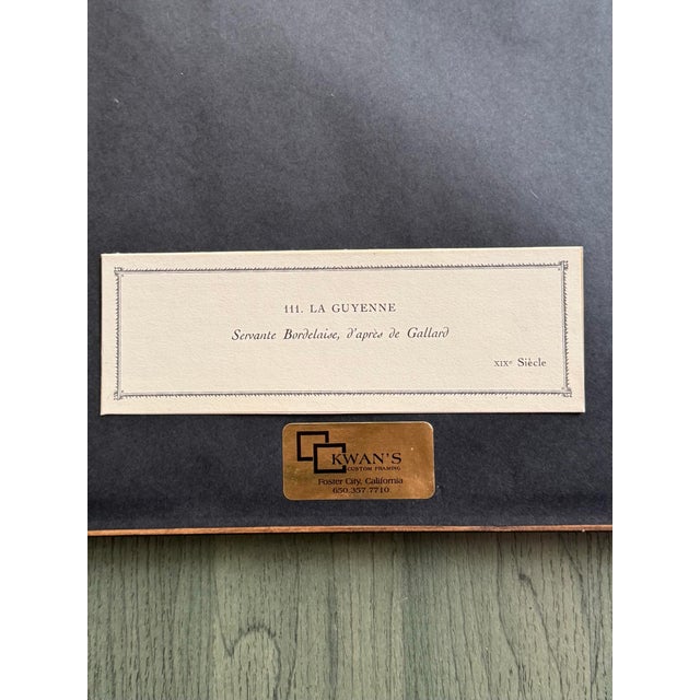 Art Deco Set of 4 1928 French Pochoir Costume Prints After Gratiane De Gardilanne – Art Deco Regional Dress Plates, Framed For Sale - Image 3 of 9