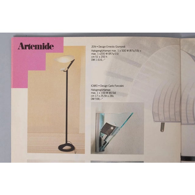Gray Postmodern Wall Lamp Icaro by Carlo Forcolini for Artemiede, 1984 For Sale - Image 8 of 10
