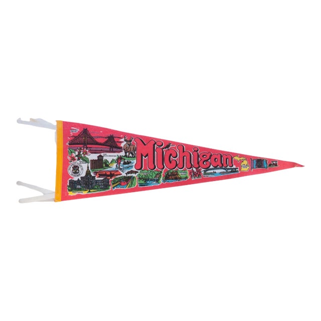 Michigan Felt Flag Pennant For Sale