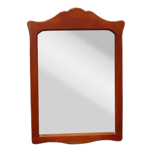 Vintage French Country Brown Wall Mantle Mirror
