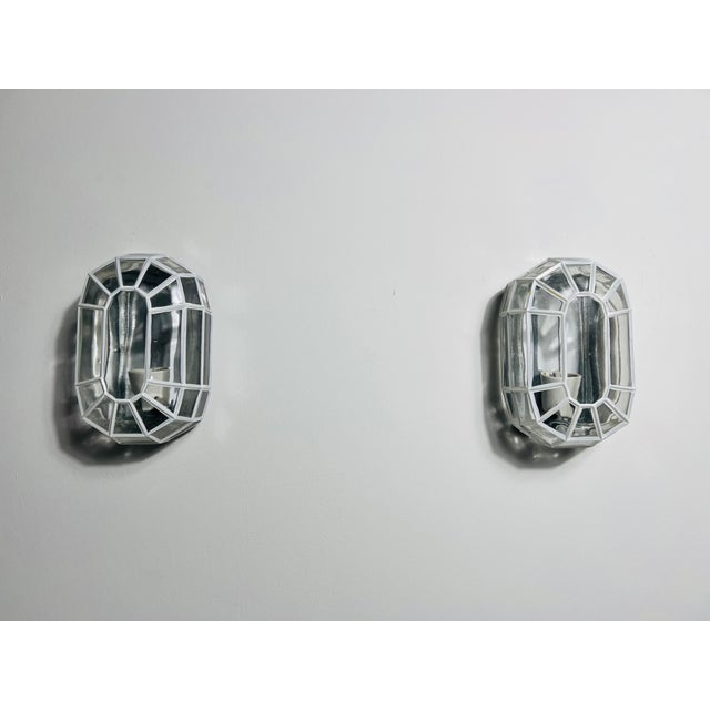 Pair of Glass Wall Lamps by Glashütte Limburg, 1960s For Sale - Image 9 of 12