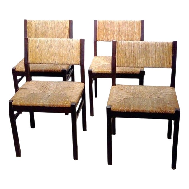 Vintage Dutch SE82 Wenge Dining Chairs by Martin Visser for Spectrum, Set of 4 For Sale