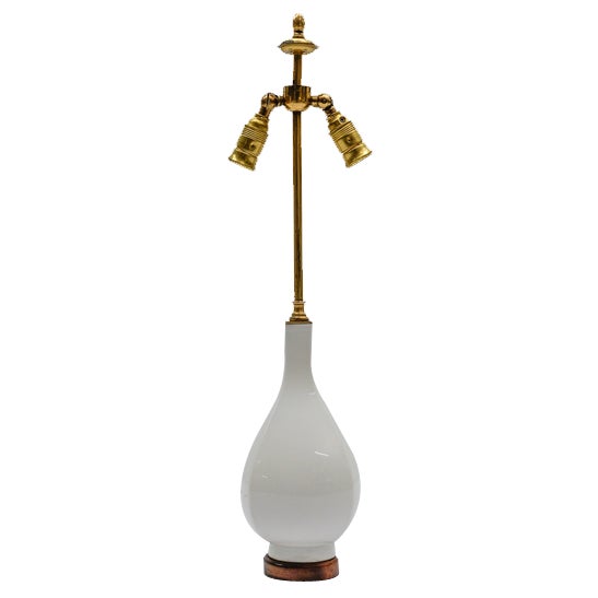 Porcelain Table Lamp by Trude Petri for KPM Berlin, 1960s For Sale